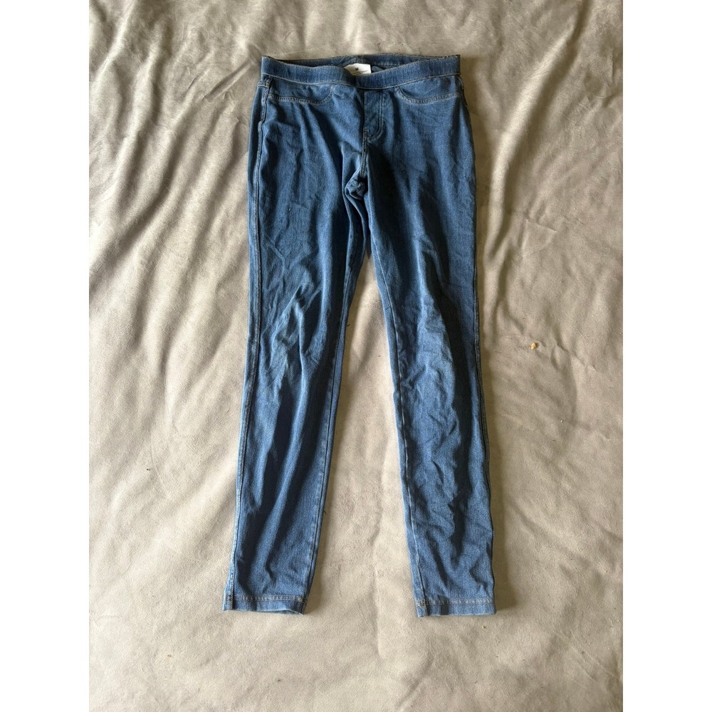 Unbranded Womens Medium Wash Denim Jeggings Skinny Pull On Pants Blue Size M